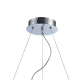 Galaxy Round LED Crystal Suspension Light 27W 6000K - Chrome