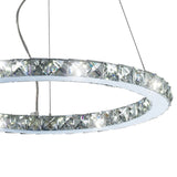 Galaxy Round LED Crystal Suspension Light 27W 6000K - Chrome