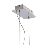 Galaxy LED Crystal Linear Suspension Light - Polished Chrome