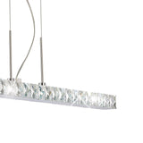 Galaxy LED Crystal Linear Suspension Light - Polished Chrome