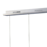 Galaxy 3 Light LED Crystal Bar Pendant Light 9W 4000K - Chrome