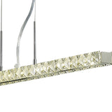 Galaxy LED Crystal Linear Suspension Light - Polished Chrome