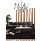 Galilea 65cm 9 Light Crystal Chandelier - Polished Chrome