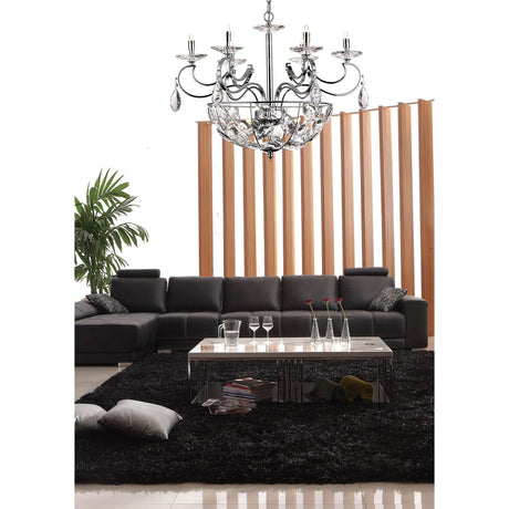 Galilea 65cm 9 Light Crystal Chandelier - Polished Chrome