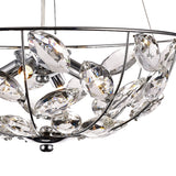 Galilea 39cm 4 Light Crystal Suspension Light - Polished Chrome