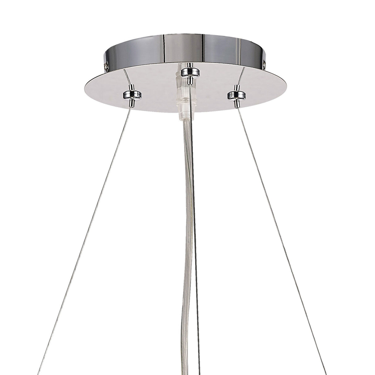 Galilea 45cm 6 Light Crystal Suspension Light - Polished Chrome