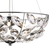Galilea 45cm 6 Light Crystal Suspension Light - Polished Chrome