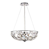 Galilea 45cm 6 Light Crystal Suspension Light - Polished Chrome