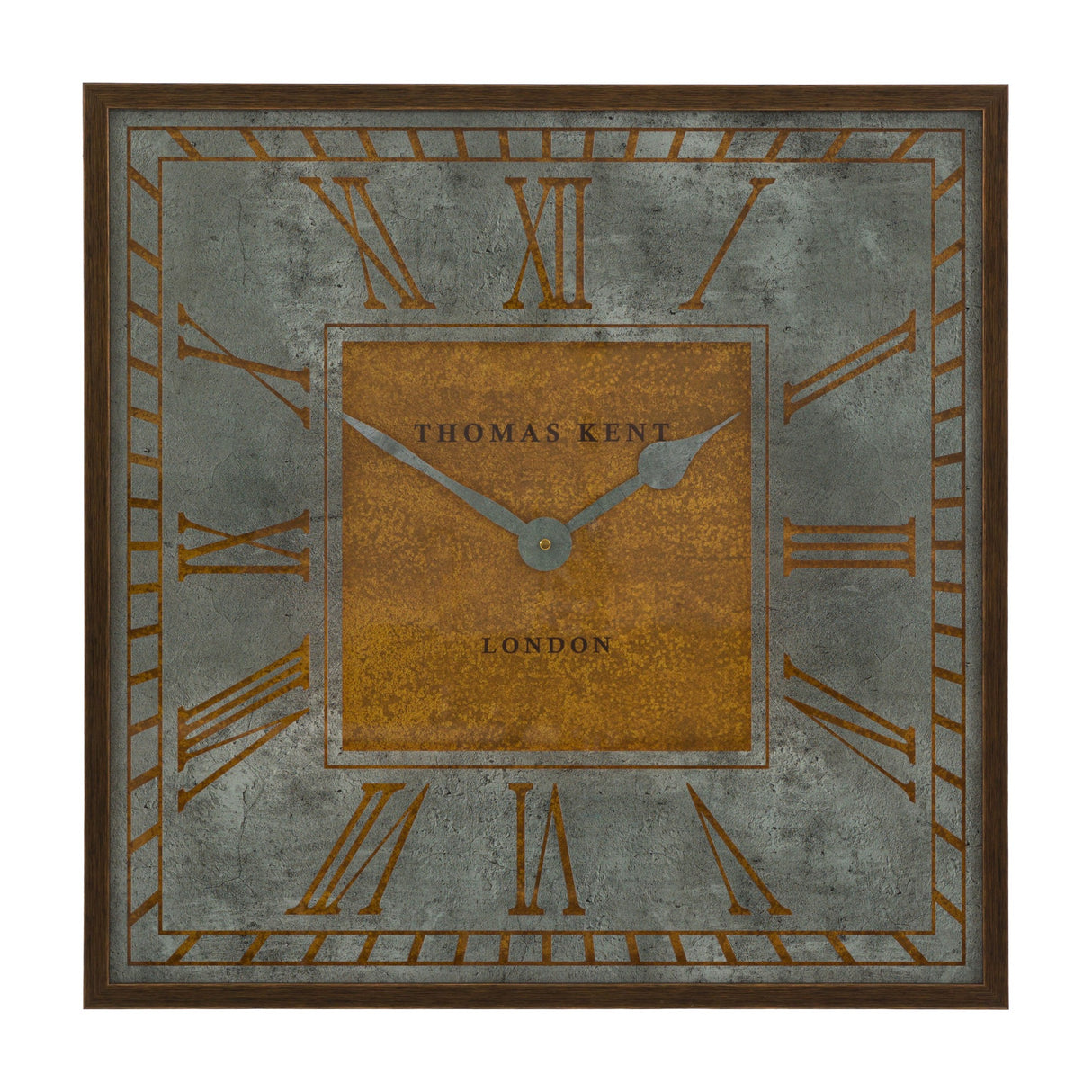 Florentine Grand Square Wall Clock 24in – Grey