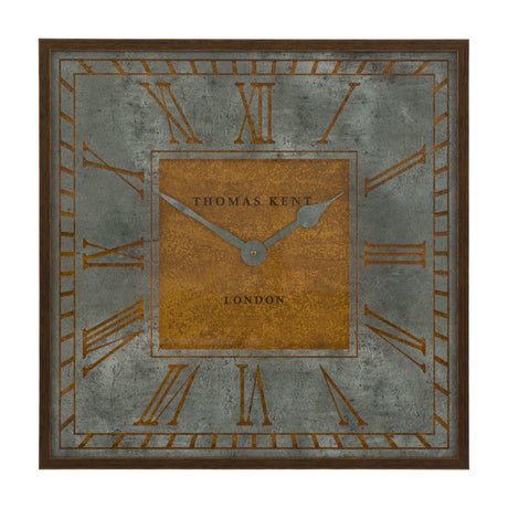Florentine Grand Square Wall Clock 24in – Grey