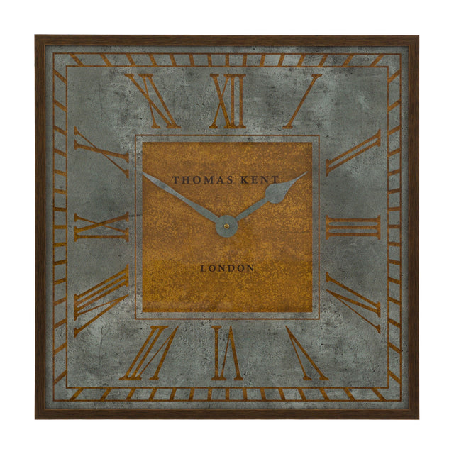 Florentine Grand Square Wall Clock 24in – Grey