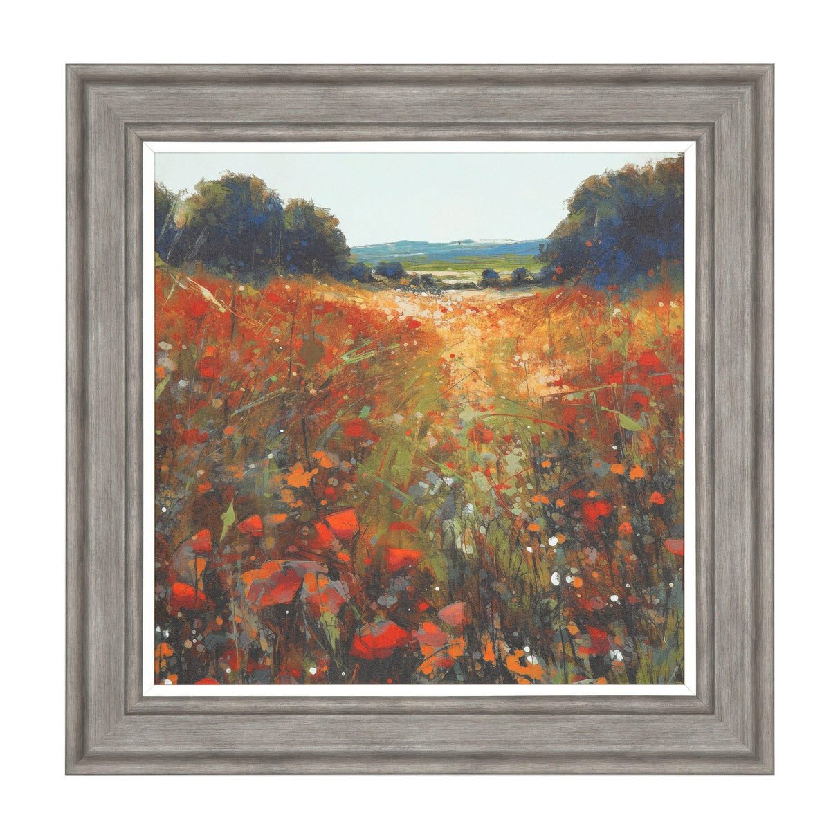 In the Moment Framed Canvas – Orange