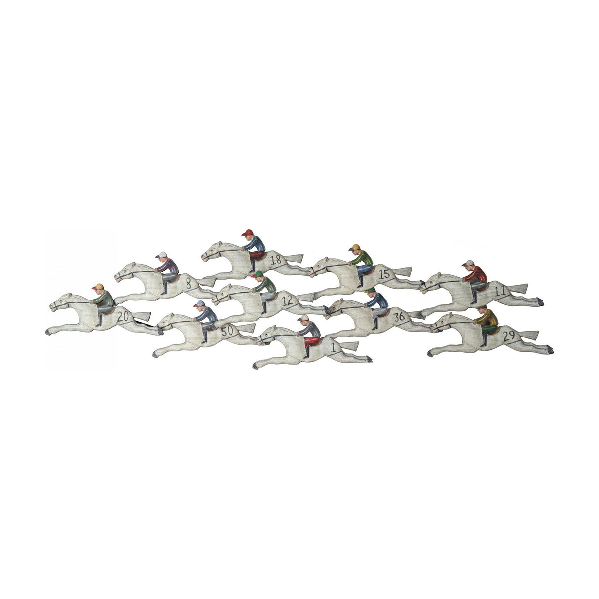 Finishing Post Horse Racing Wall Art – White