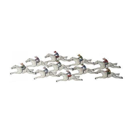 Finishing Post Horse Racing Wall Art – White