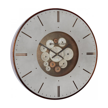 Clocksmith Wall Clock with Moving Cogs