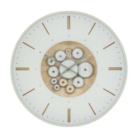 Clocksmith Wall Clock with Moving Cogs