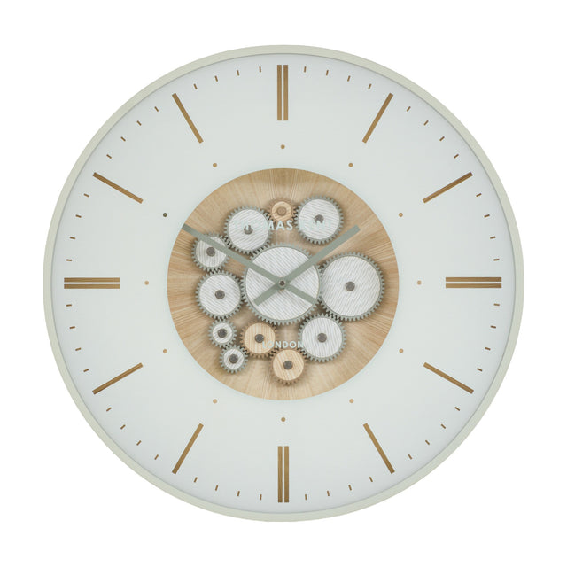 Clocksmith Wall Clock with Moving Cogs