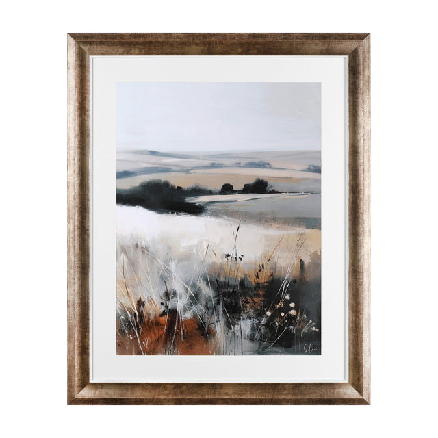Autumnal Aura Framed Art – Grey