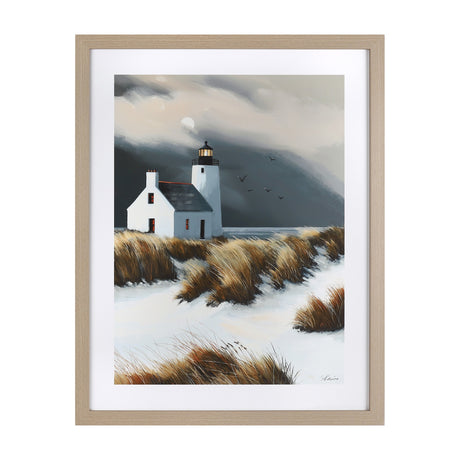 Beyond the Dunes Framed Art – Grey