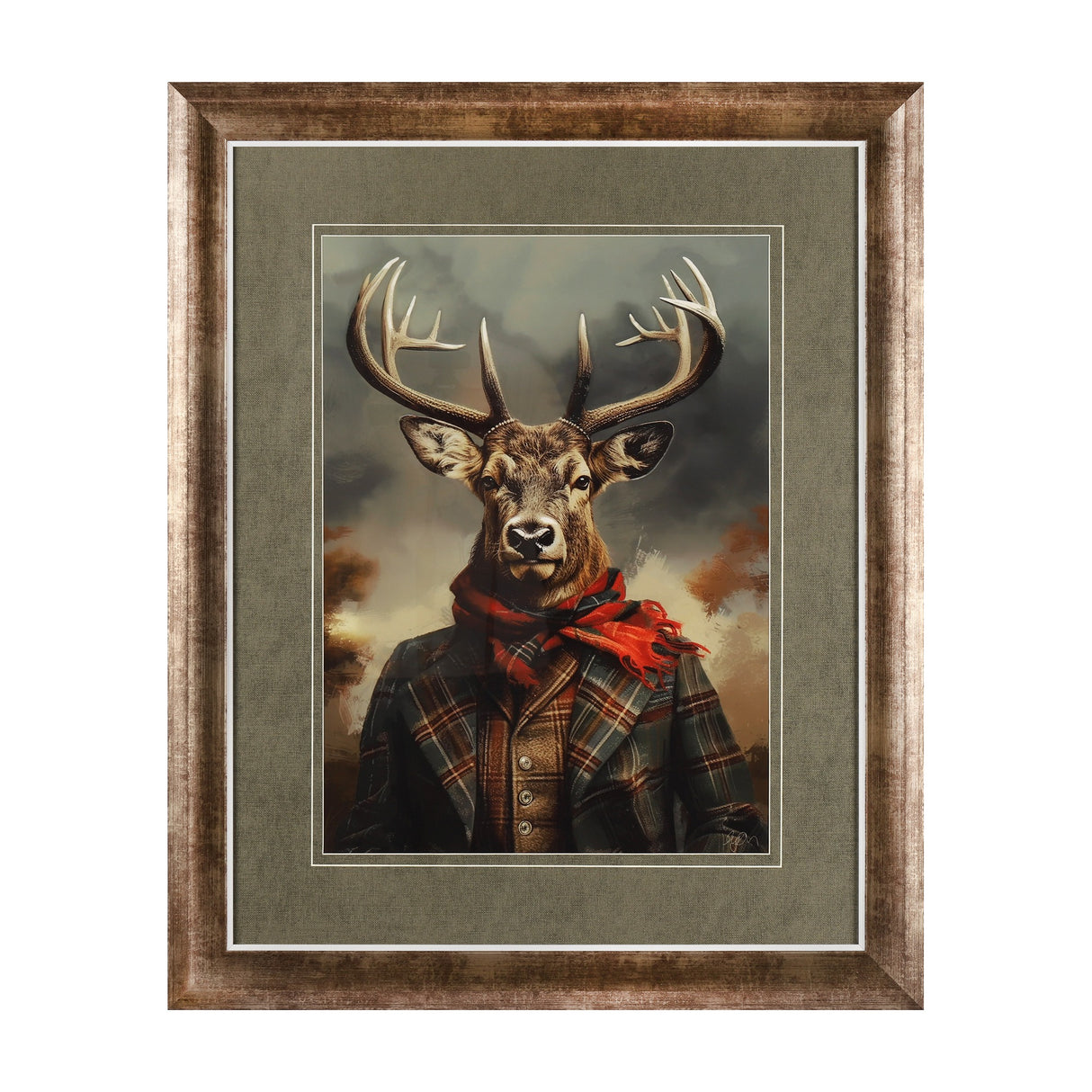 Noble Threads Framed Art – Green