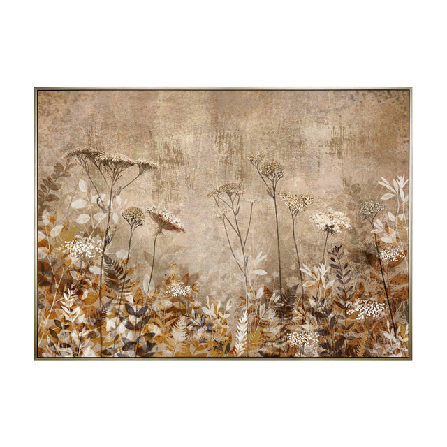 Radiance Framed Wildflower Canvas – Gold