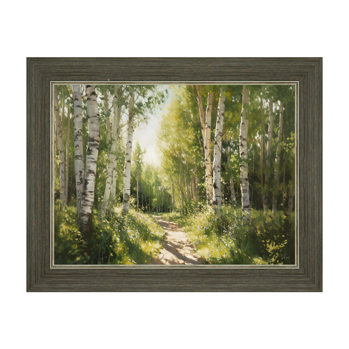 Dream in Green Framed Canvas – Green