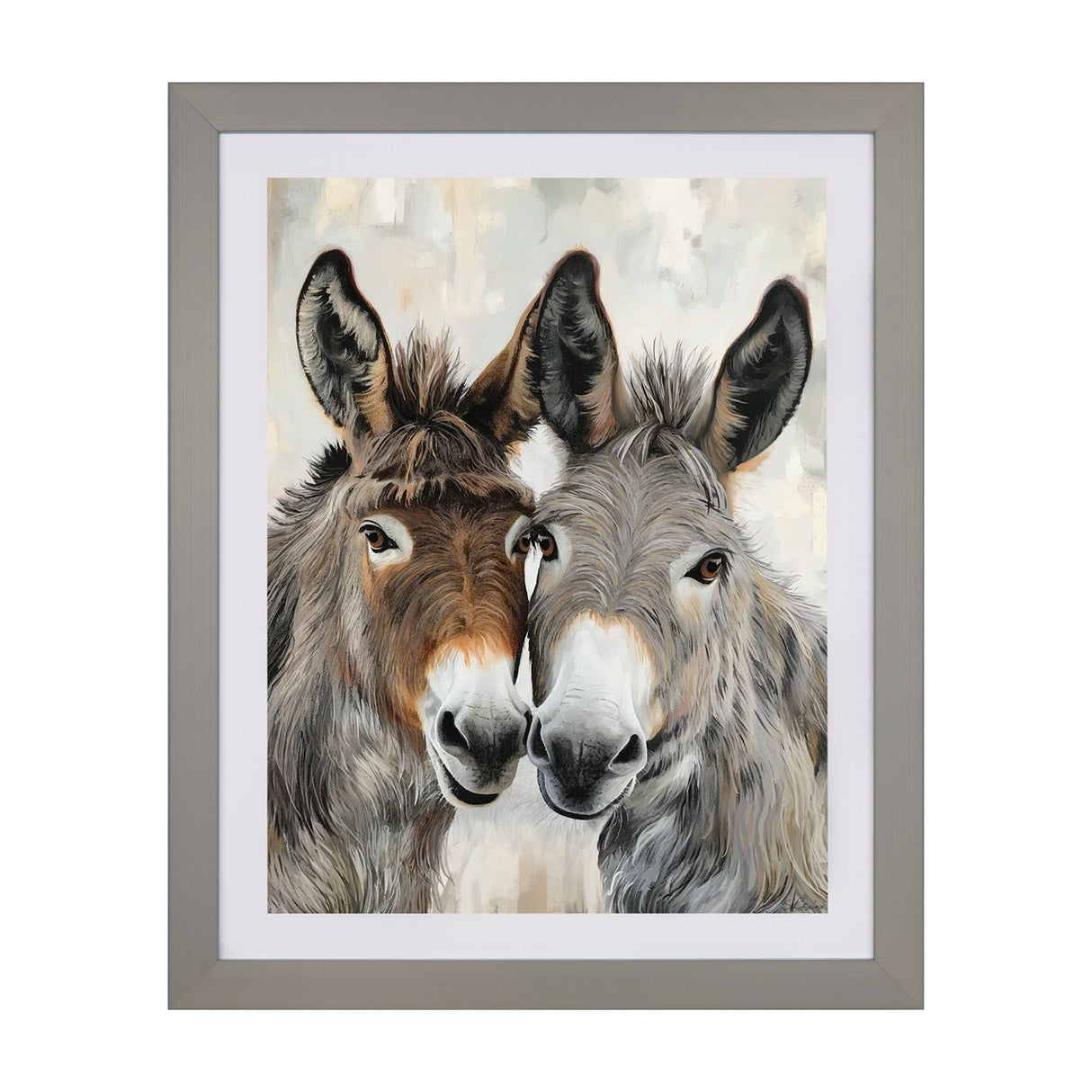 Eey and Ore Donkey Framed Art – Brown