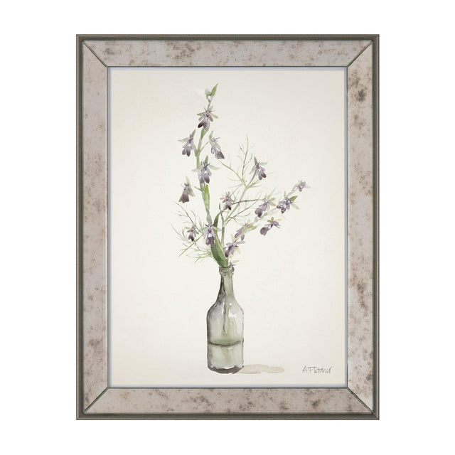 Amethyst Orchids Framed Watercolour Art – Purple