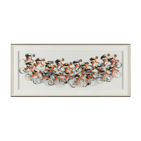 Peloton Cycling Framed Wall Art – Orange