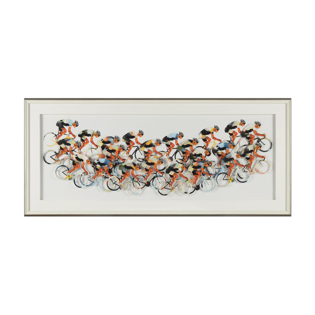 Peloton Cycling Framed Wall Art – Orange