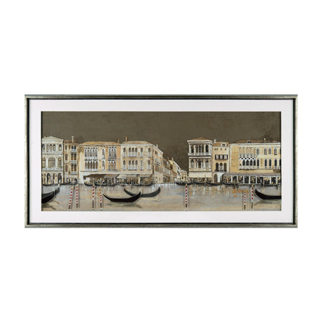 Venetian Nights Framed Wall Art – Brown