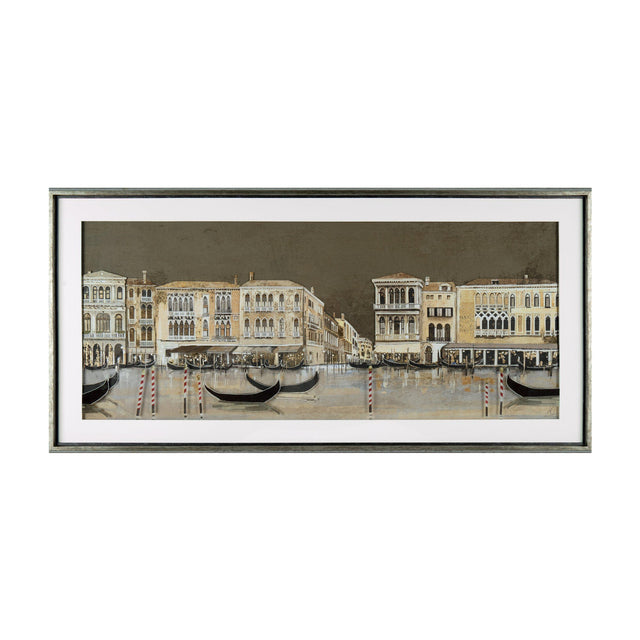 Venetian Nights Framed Wall Art – Brown