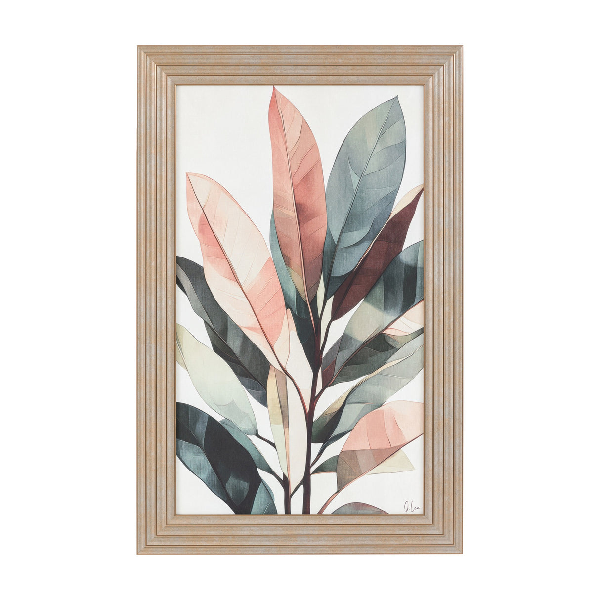 Nature's Rhythm Framed Botanical Print – Green