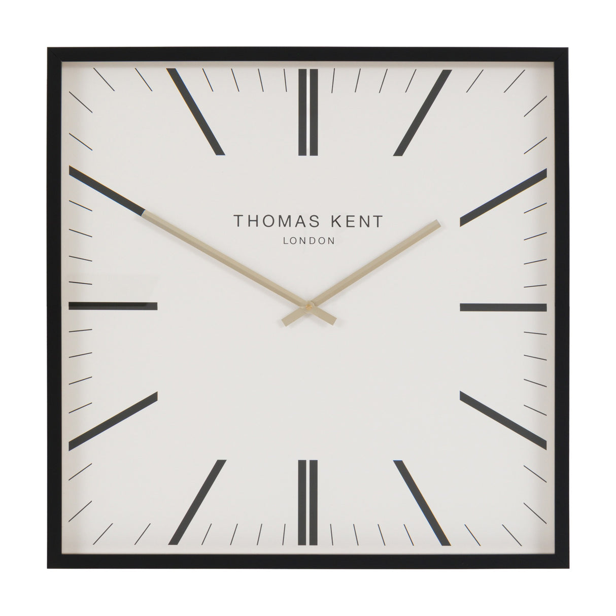 Garrick Grand Square Wall Clock 24in – White