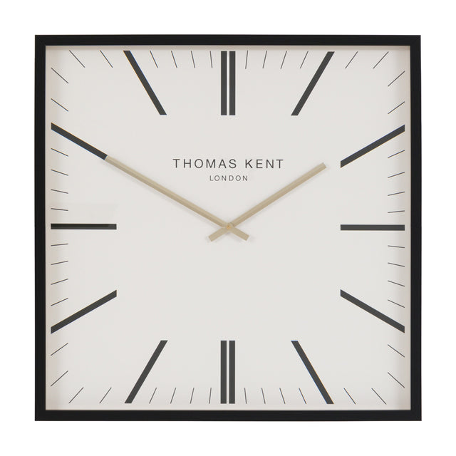 Garrick Grand Square Wall Clock 24in – White