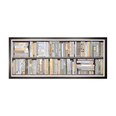 Box Office Bookshelf Framed Print – Neutral