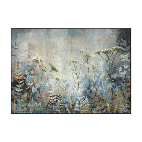 Fanciful Framed Canvas Wall Art – Blue