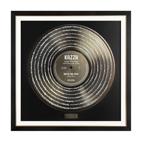 Top of the Pops Gold Disc Framed Art – Gold