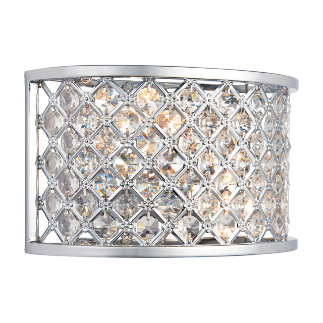 Hudson Crystal Wall Light – Chrome