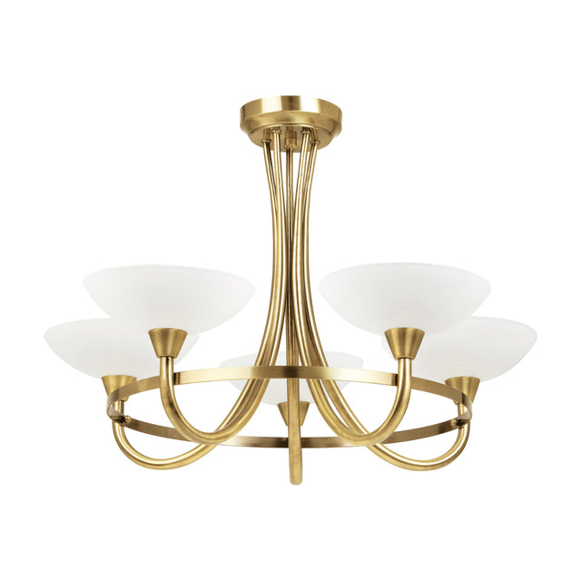 Cagney Semi-Flush Ceiling Light 5 Light