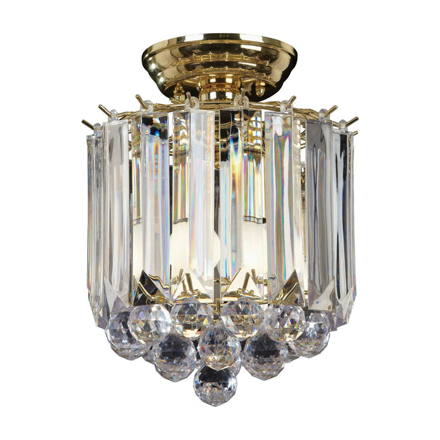Fargo Semi-Flush Ceiling Light – Brass