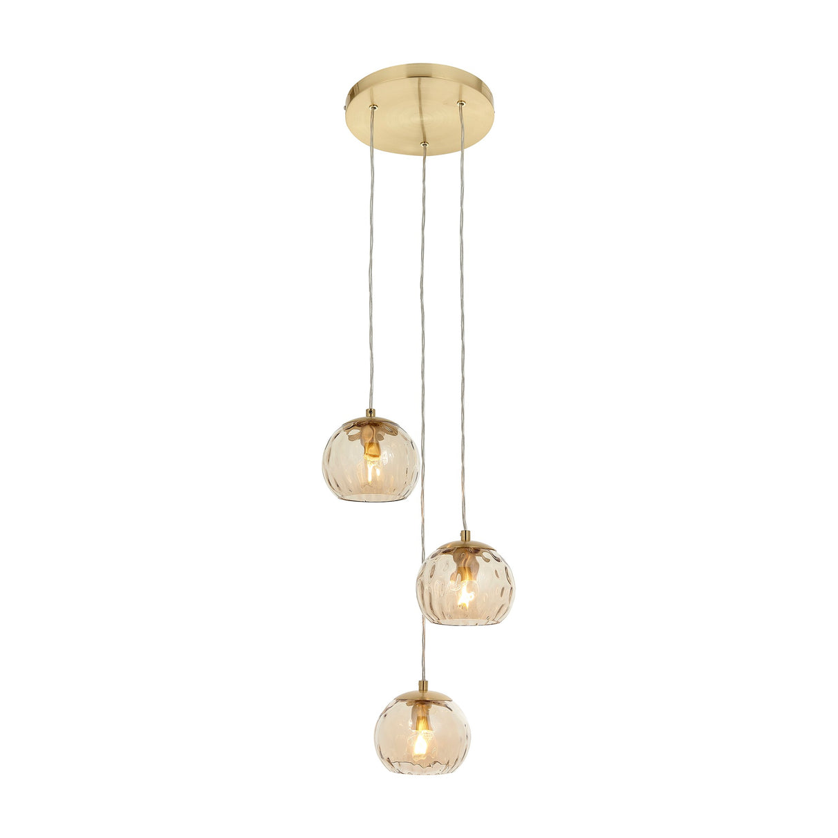 Dimple Cluster Pendant – Amber