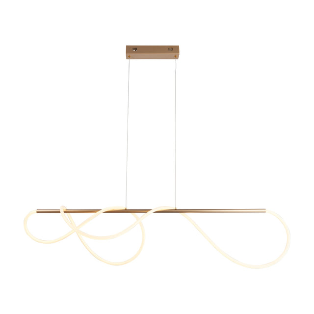 Attalea LED Ribbon Pendant Light – Gold