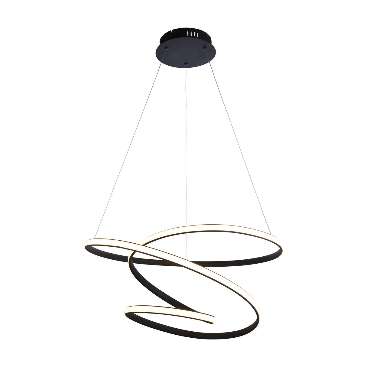 Dune LED Looped Ceiling Pendant – Black