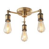 Hal Industrial Semi-Flush Ceiling Light 3 Light