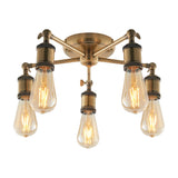 Hal Industrial 5 Light Semi-Flush Ceiling Light