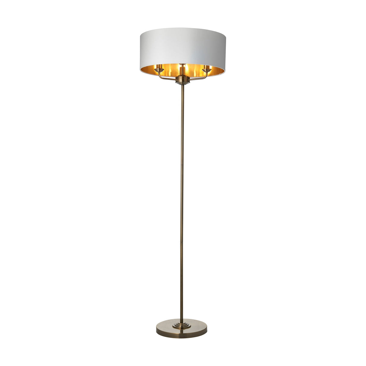 Highclere Floor Lamp – Antique Brass