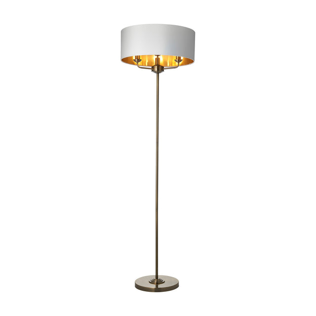Highclere Floor Lamp – Antique Brass