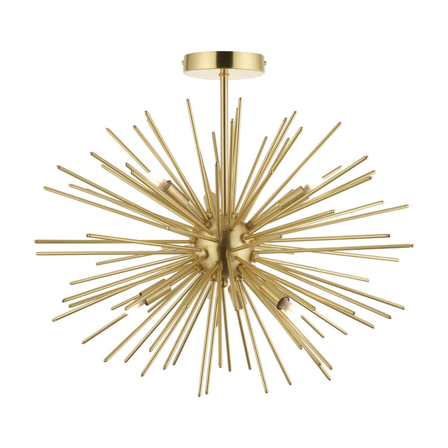 Orta Sputnik Ceiling Light 6 Light – Brass