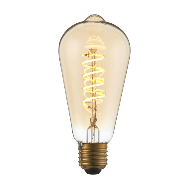 Twist LED Filament Bulb E27 4W – Amber